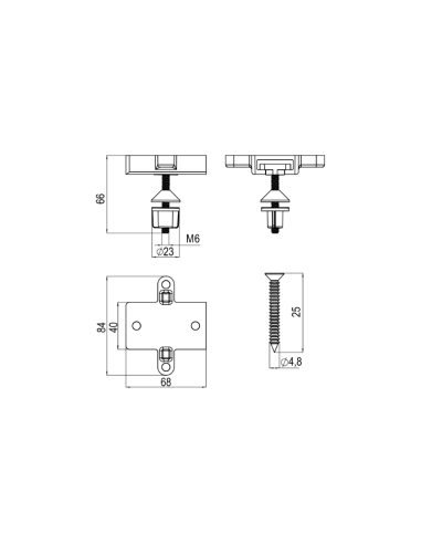Скрепителен елемент за моноблок