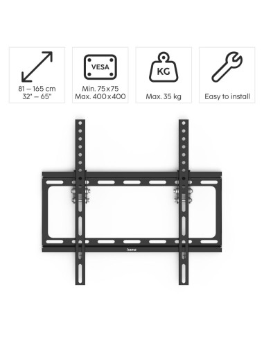 Стойка за TV Hama TILT, 191 см (75-quot,), Черна