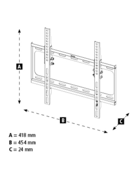 Стойка за TV Hama TILT, 191 см (75-quot,), Черна
