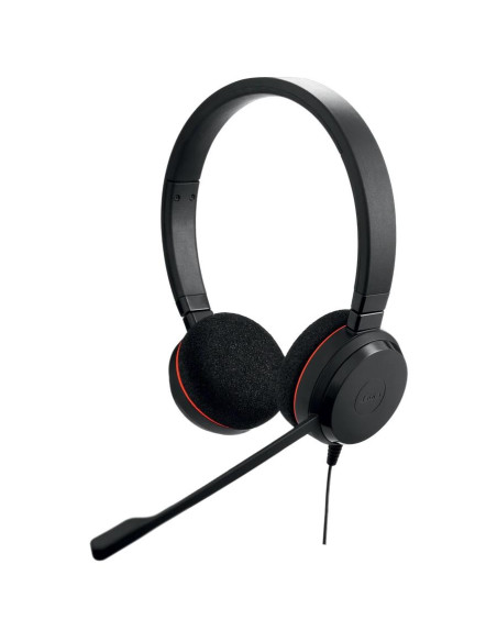 Слушалки Jabra Evolve 20 Stereo Microsoft Teams Optimized, Микрофон, Черни