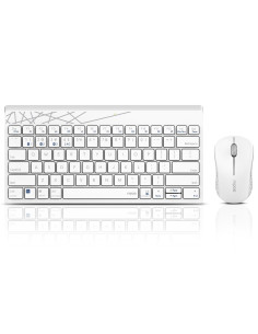 Комплект клавиатура и мишка RAPOO 8000M, Бял