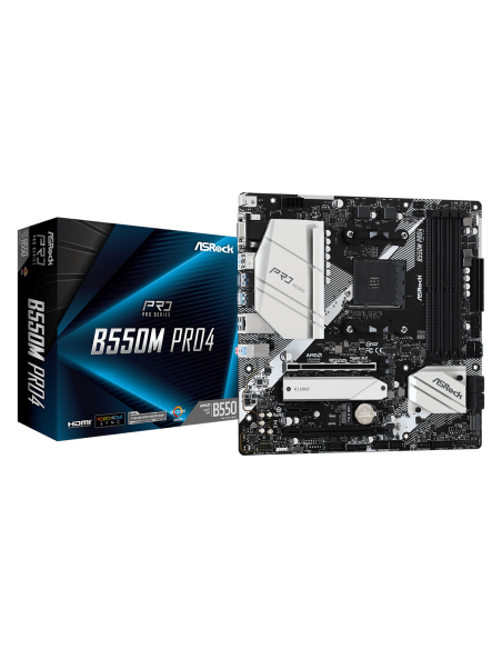 Дънна платка ASRock B550M Pro4, AM4