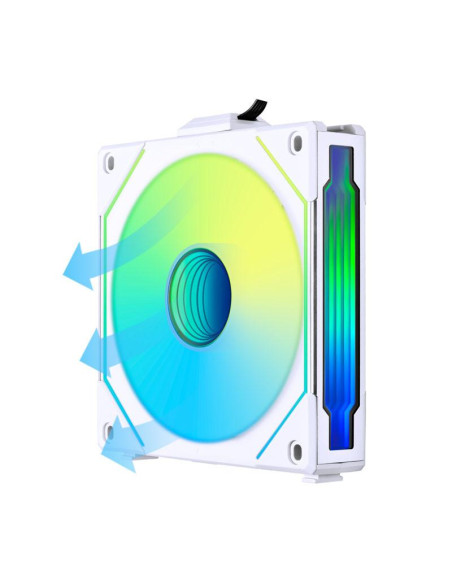 Вентилатор Lian-Li UNI SL-INF Reverse Blade, 120 мм, ARGB PWM, Бял
