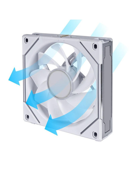 Вентилатор Lian-Li UNI SL-INF Reverse Blade, 120 мм, ARGB PWM, Бял