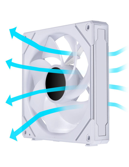 Вентилатор Lian-Li UNI SL-INF Reverse Blade, 140 ARGB PWM, Бял