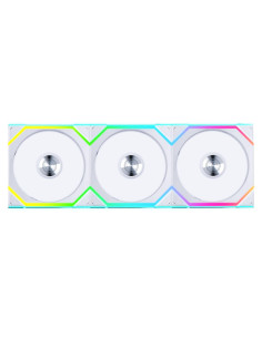 Вентилатори 3бр Lian Li UNI FAN SL Wireless ARGB PWM Reverse Blade - 120 mm Бели + Контролер