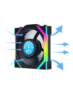 Вентилатор Lian Li UNI FAN SL Wireless LCD ARGB PWM - 120 mm Черен 2