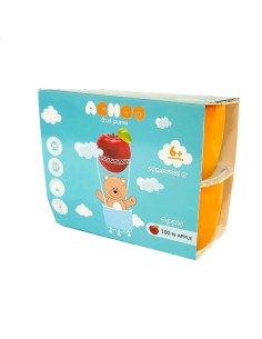 Achoo Пюре ябълка 6м. 4х100г