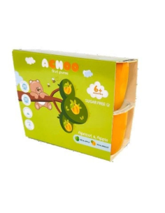 копие на Achoo Пюре ябълка и кайсия 6м. 4х100г