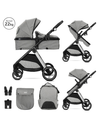 Д.КОЛИЧКА ASPEN GREY 2в1 до 22кг с трансформираща
