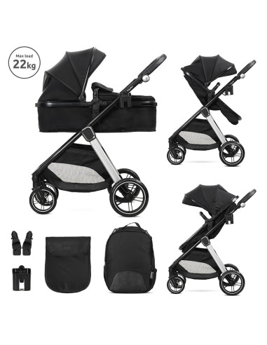 Д.КОЛИЧКА ASPEN BLACK 2в1 до 22кг с трансформираща