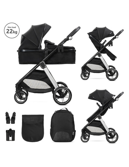 Д.КОЛИЧКА ASPEN BLACK 2в1 до 22кг с трансформираща