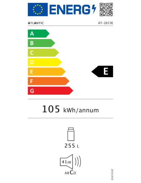 Хладилник Atlantic AT-2653E