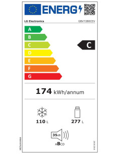 Хладилник LG GBV7280CEV 2