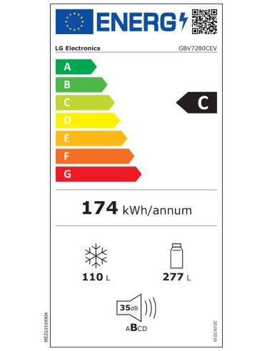 Хладилник LG GBV7280CEV