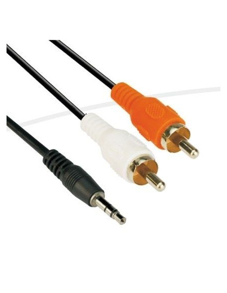Кабел Vcom CV-212 3.5mm Stereo M / 2x RCA M 1.5m