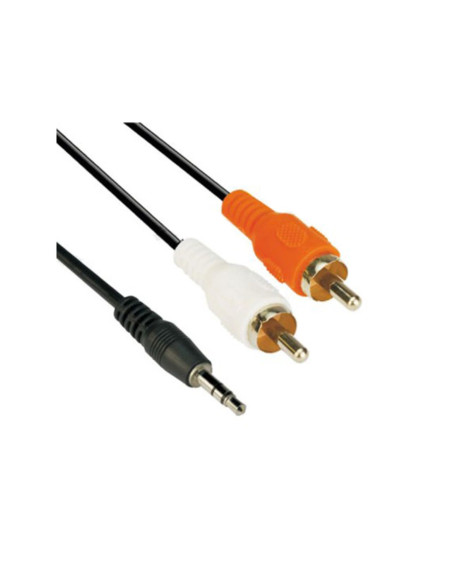Кабел Vcom CV-212 3.5mm Stereo M / 2x RCA M 3m