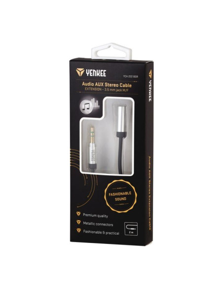 Кабел Yenkee YCA-222BSR Aux М/Ж 2м.