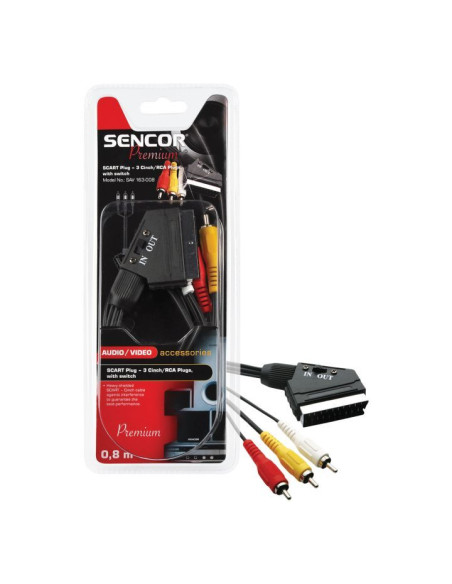 Кабел Sencor SAV 163-015 SCART-3RCA-M