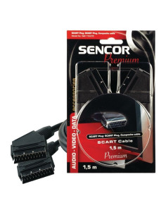 Кабел Sencor SAV 113-015 SCART M/M 1,5м Premium
