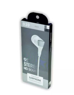 Слушалки Pasat D20 white 2