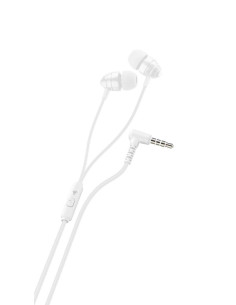 Слушалки Ploos PL 3.5 мм тапи с микрофон бели
