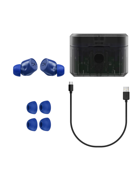 Блутут слушалки тапи с микрофон HyperX Cirro Buds Pro - Сини