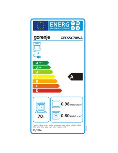 Готварска печка Gorenje GECS5C70WA 2