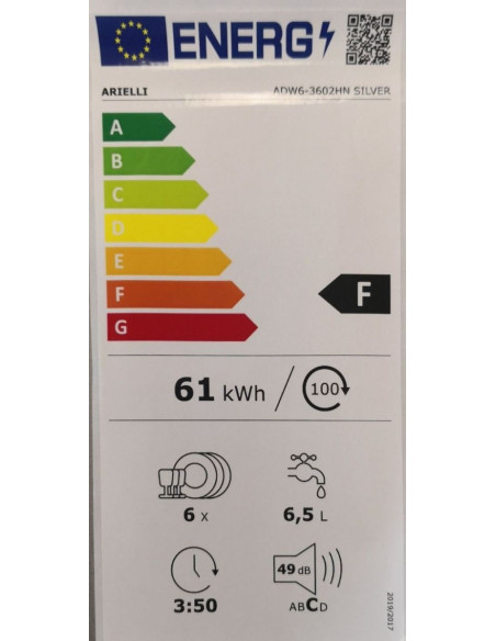Съдомиялна Arielli ADW6-3602HN SILVER