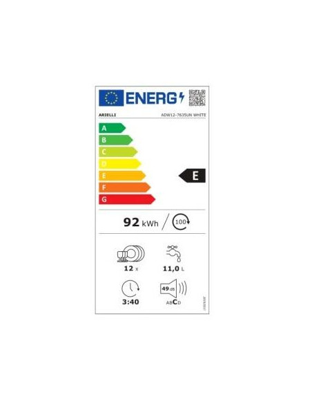 Съдомиялна Arielli ADW12-7635UN White