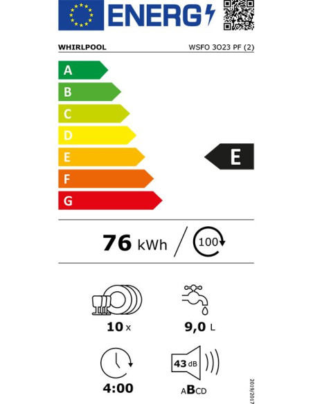 Съдомиялна Whirlpool WSFO-3O23PF
