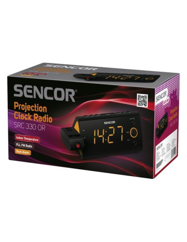 Радиочасовник Sencor SRC-330OR прожекция