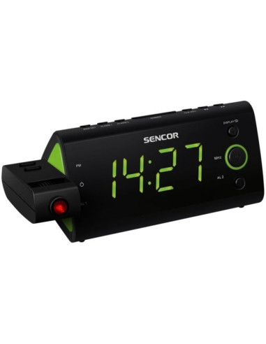Радиочасовник Sencor SRC-330GN прожекция