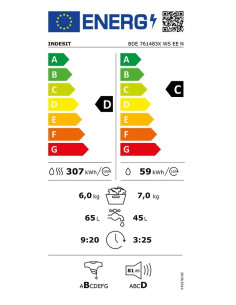 Пералня със сушилня Indesit BDE 761483X WS EE N 2
