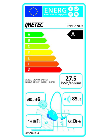 Прахосмукачка Imetec A7003 Max power 8650
