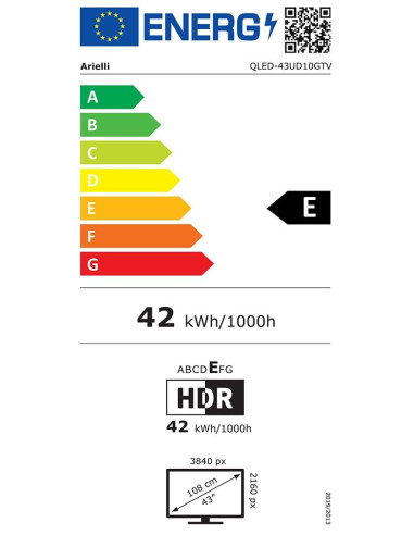Телевизор Arielli QLED43UD10GTV SMART