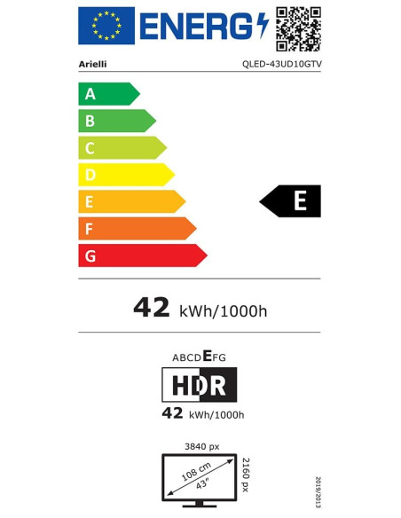 Телевизор Arielli QLED43UD10GTV SMART