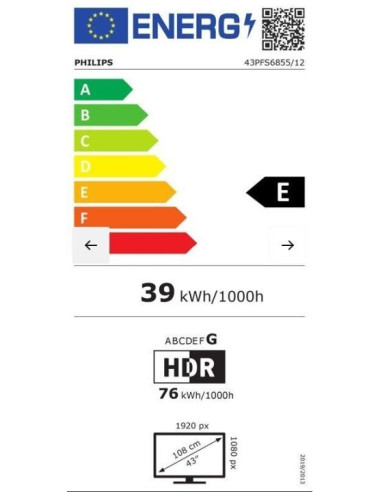 Телевизор Philips LED 43PFS6805/12 Smart