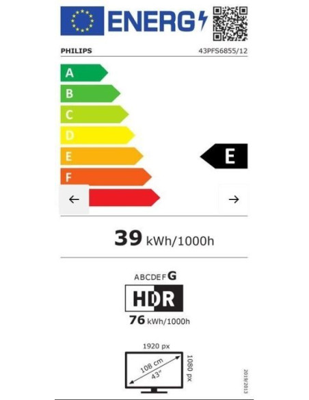 Телевизор Philips LED 43PFS6805/12 Smart