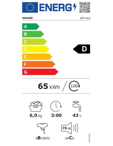 Пералня Snaige SNT-612