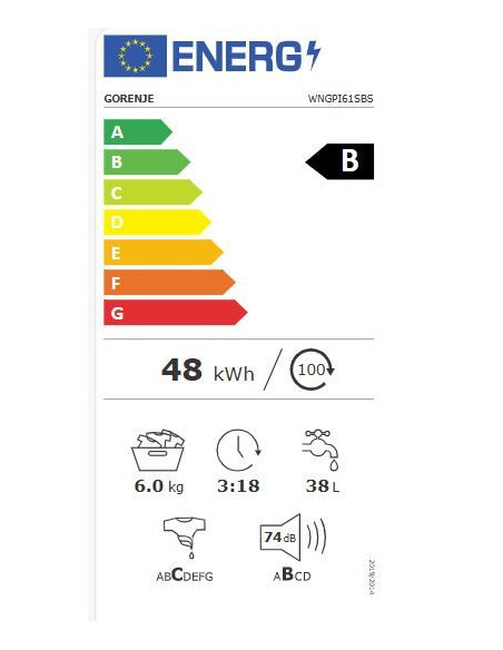 Пералня Gorenje WNGPI61SBS