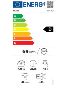 Пералня Snaige SNT-712 2