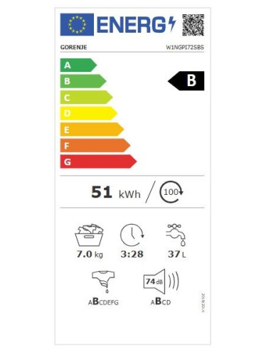 Пералня Gorenje W1NGPI72SBS