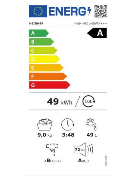 Пералня Heinner HWM-H9014INVTA+++