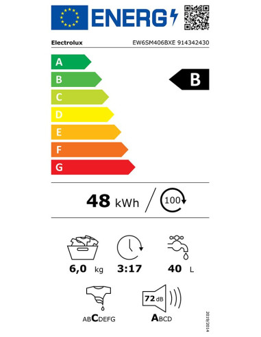 Пералня Electrolux EW6SM406BXE