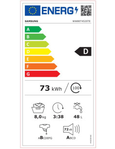 Пералня Samsung WW80T4520TE/LE 2