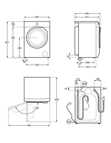Пералня AEG LFR73844BE