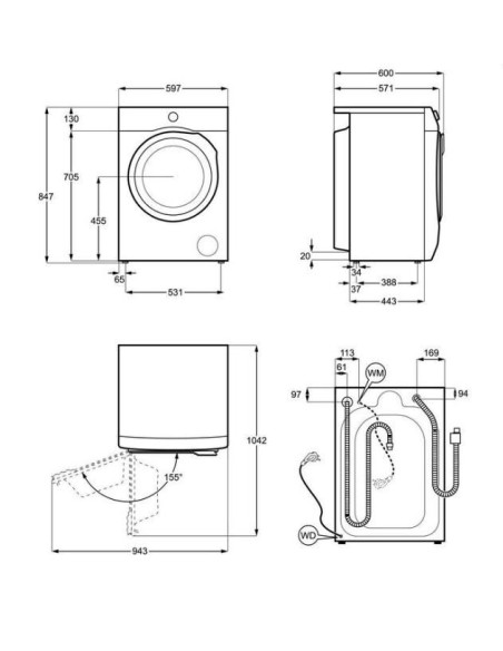 Пералня AEG LFR73844VE