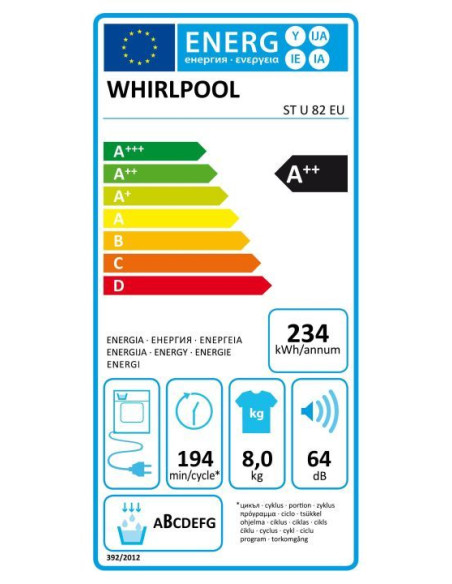 Сушилня Whirlpool STU-82 EU