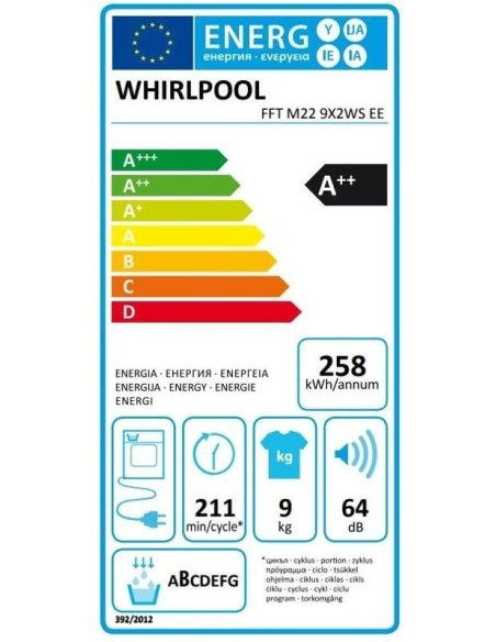 Сушилня Whirlpool FFT-M22 9X2WS EE